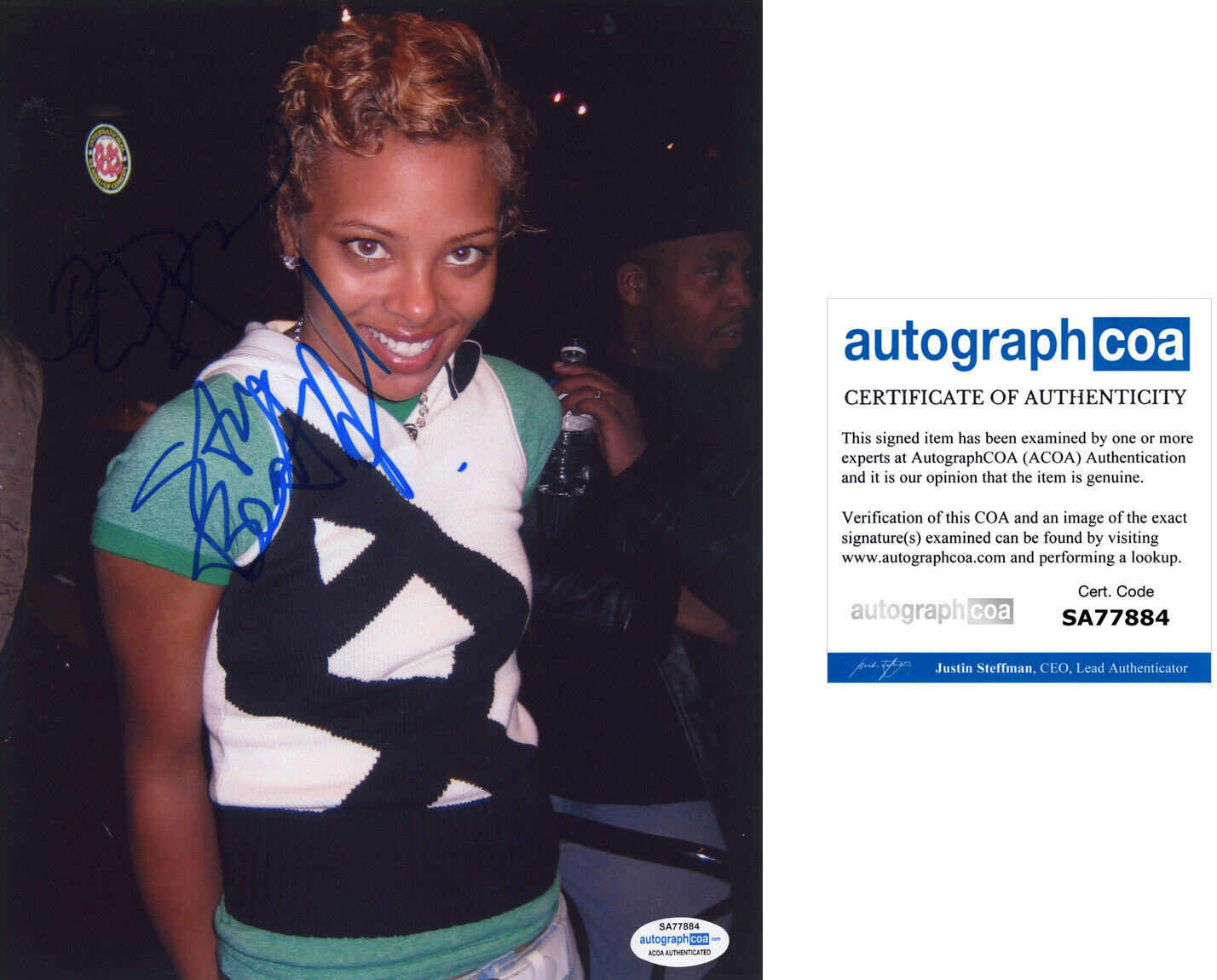 EVA MARCILLE PIGFORD signed 8X10 Photo Poster painting - SEXY America's Next Top Model ACOA COA