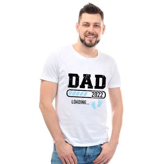 2022 New Cute Dad +Mom+ Baby Printed Couple Maternity T-Shirt Pregnancy Announcement Shirt Couple Pregnant Tshirt Clothes