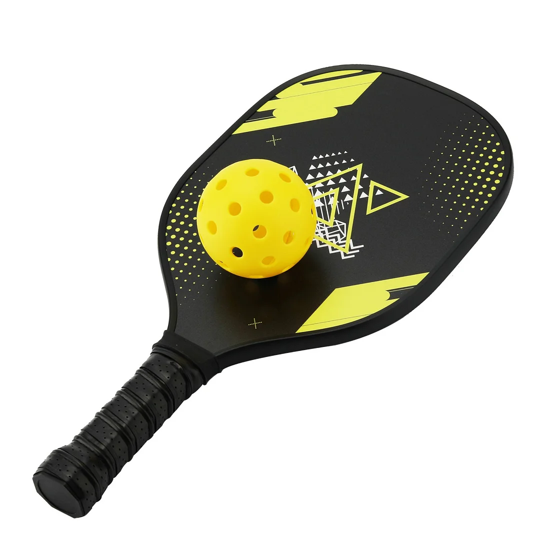 Black Wooden Pickleball Paddle for Outdoor Play