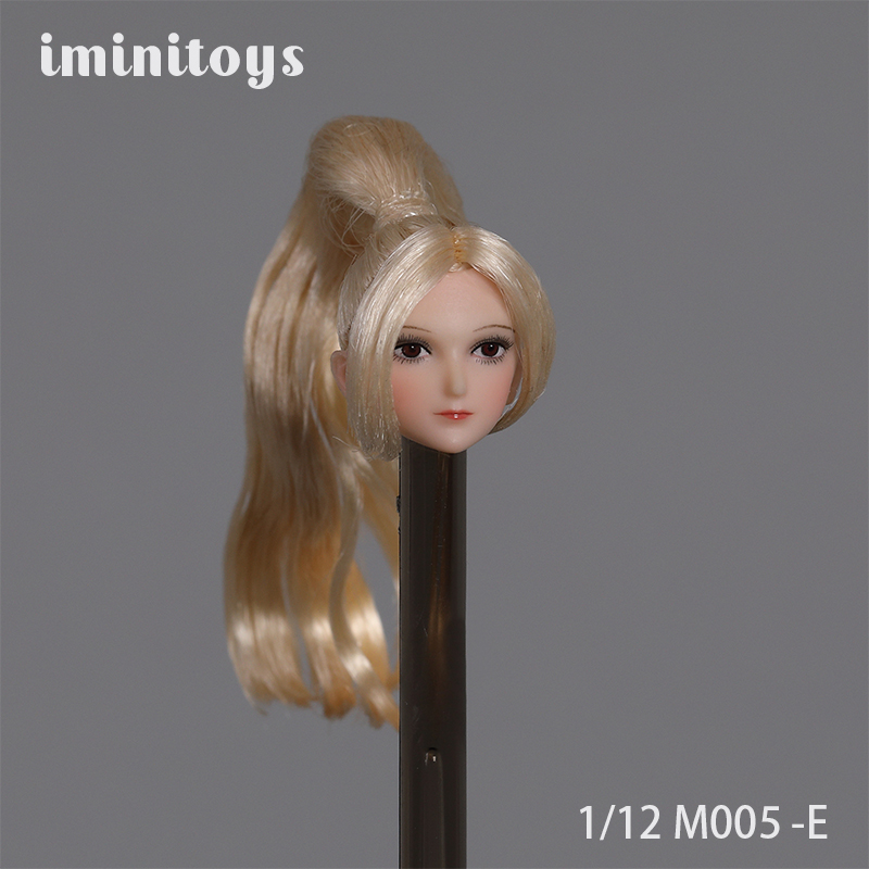 New Sells Iminitoys 1/12 Scale M005 Anime Beautiful Girl Head Sculpt Fit 6" TBLeague Female Action Figure body-aliexpress