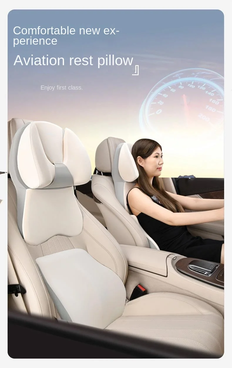 Car adjustable sleeping memory foam headrest