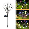 Solar Powered Firework Garden Lights Waterproof Decorative Starburst Fairy Light Easy To Install for Outside Patio Backyard Yard Walkway Decor