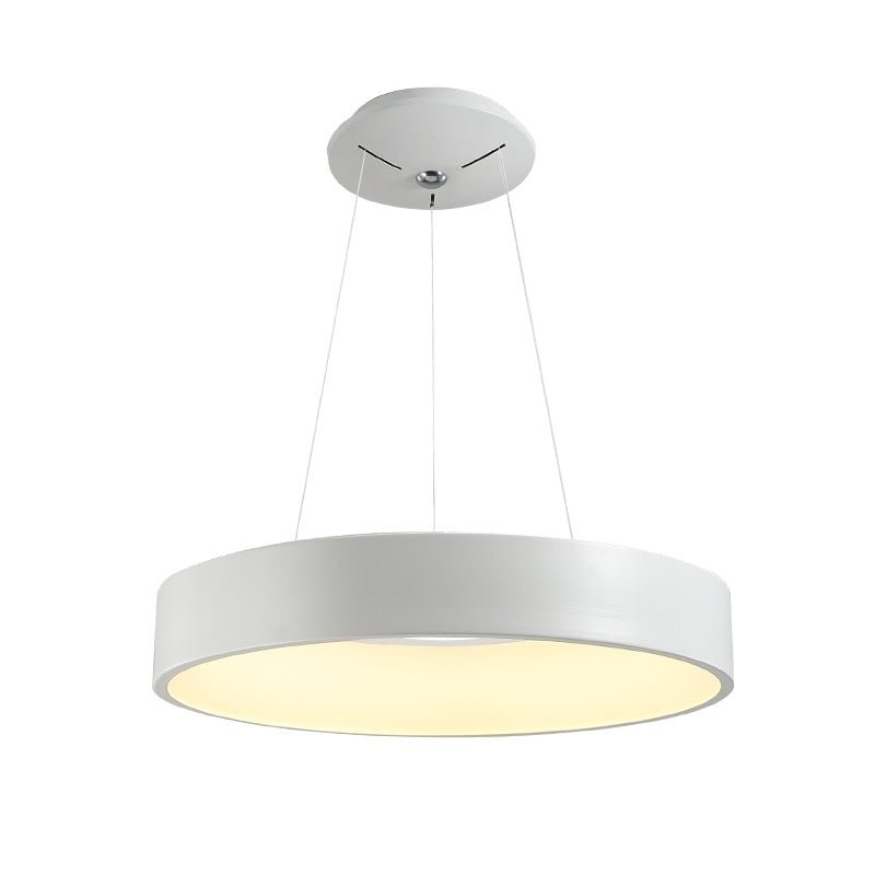 Gray Circle LED Pendant Lights Modern For Dining Room Restaurant Decoration Hanging Lamp Living Bedroom Fixtures Luminaria