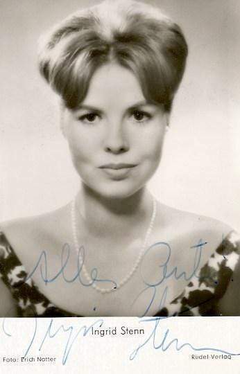 Ingrid Stenn (+) ACTRESS AND RADIO PLAY SPOKESWOMEN autograph, signed Photo Poster painting