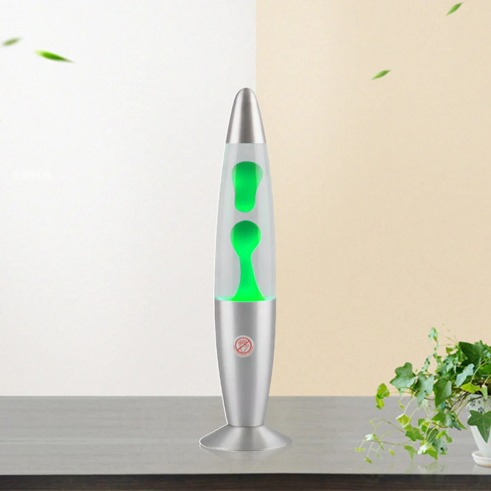 25W Jellyfish LED Bedside Volcano Lava Night Light for Home Bedroom (Green)