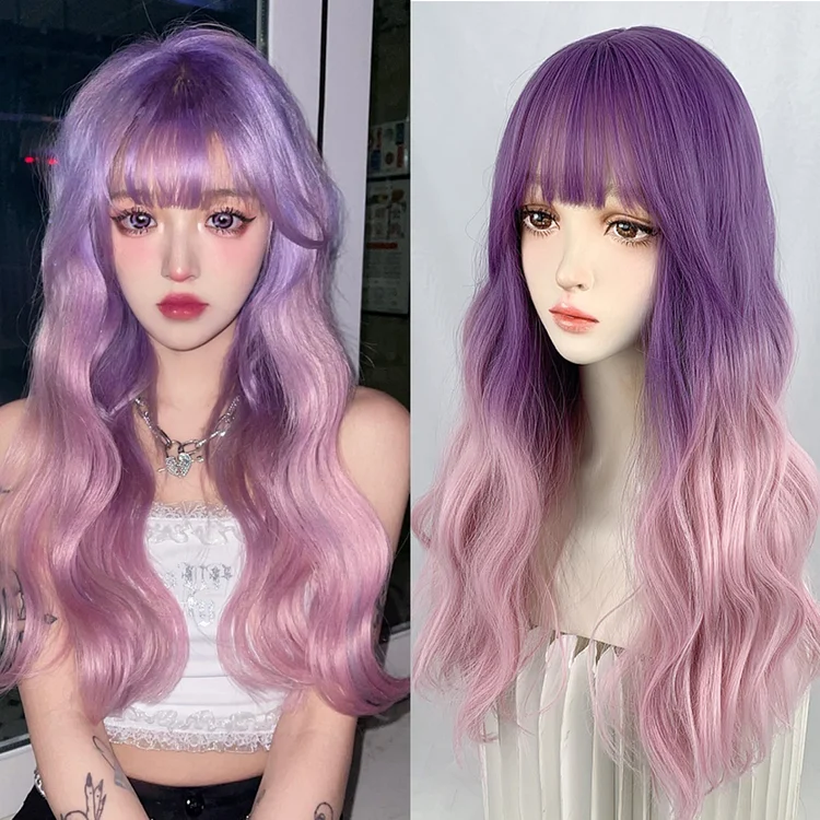 Lolita Purple Pink Gradient Wig BE992
