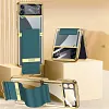 Electroplated Transparent Samsung Galaxy Z Flip4  Hard Cover with Strap