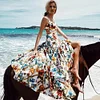 Floral-Print Underwired Bandeau Split Maxi Dress Suit