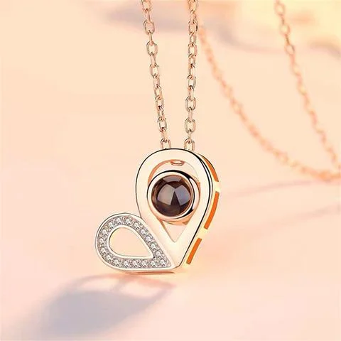 Wear Felicity Personalized Heart Photo Necklace Hot Selling Custom Photo Heart Necklace