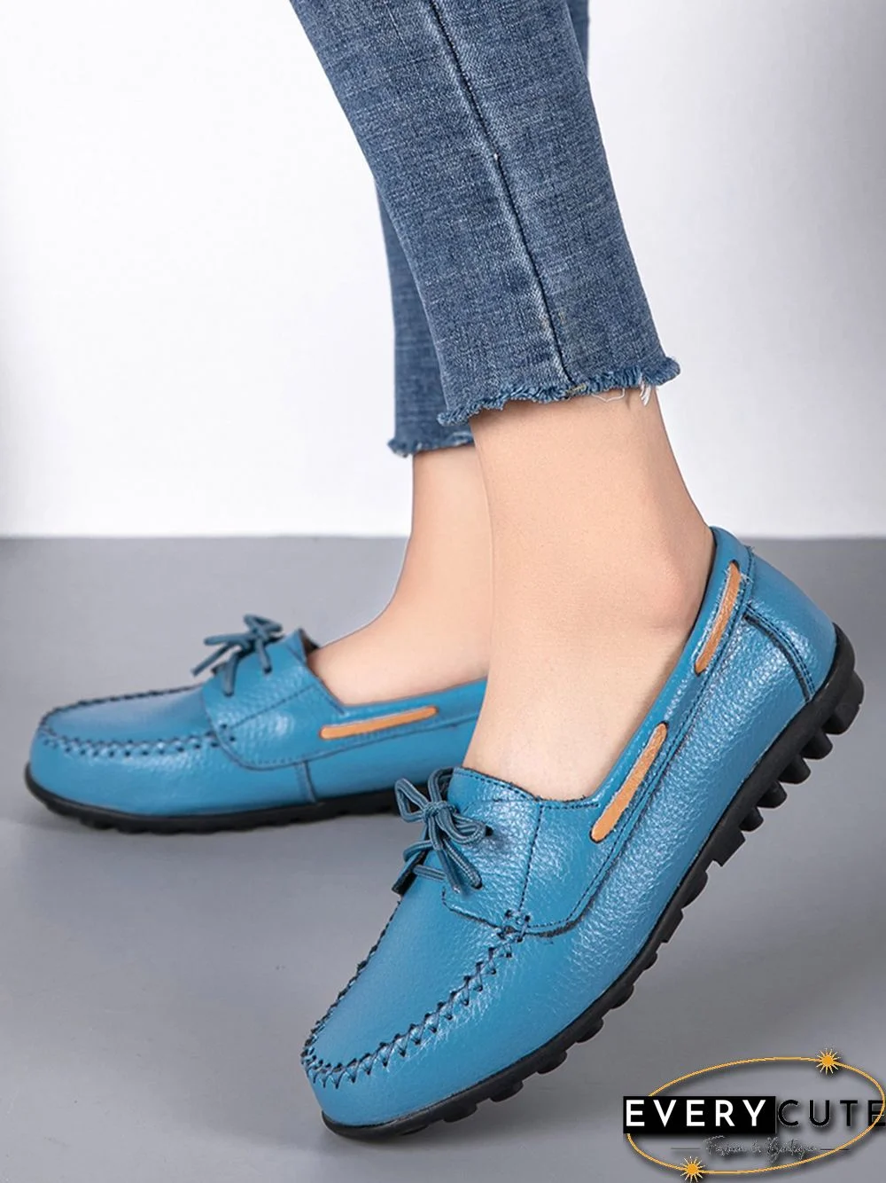 Retro Casual Simple Lace-up Flat Shoes