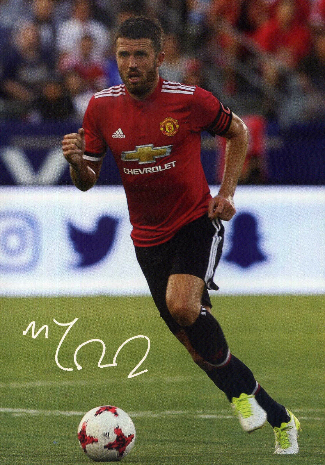 MICHAEL CARRICK Signed Photo Poster paintinggraph - Manchester United & England - Preprint