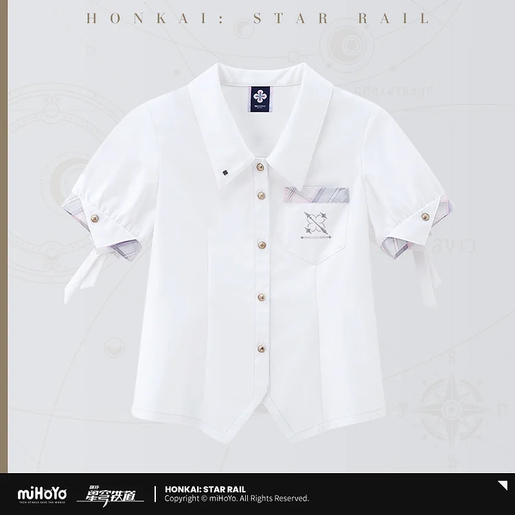 Honkai Star Rail March 7th Theme Short-Sleeved Shirt [Original Honkai Official Merchandise]