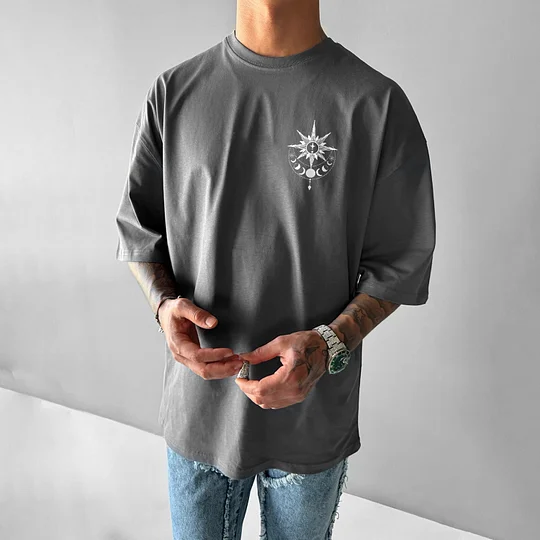 Phoenix Print Casual Loose T-shirt Lixishop 