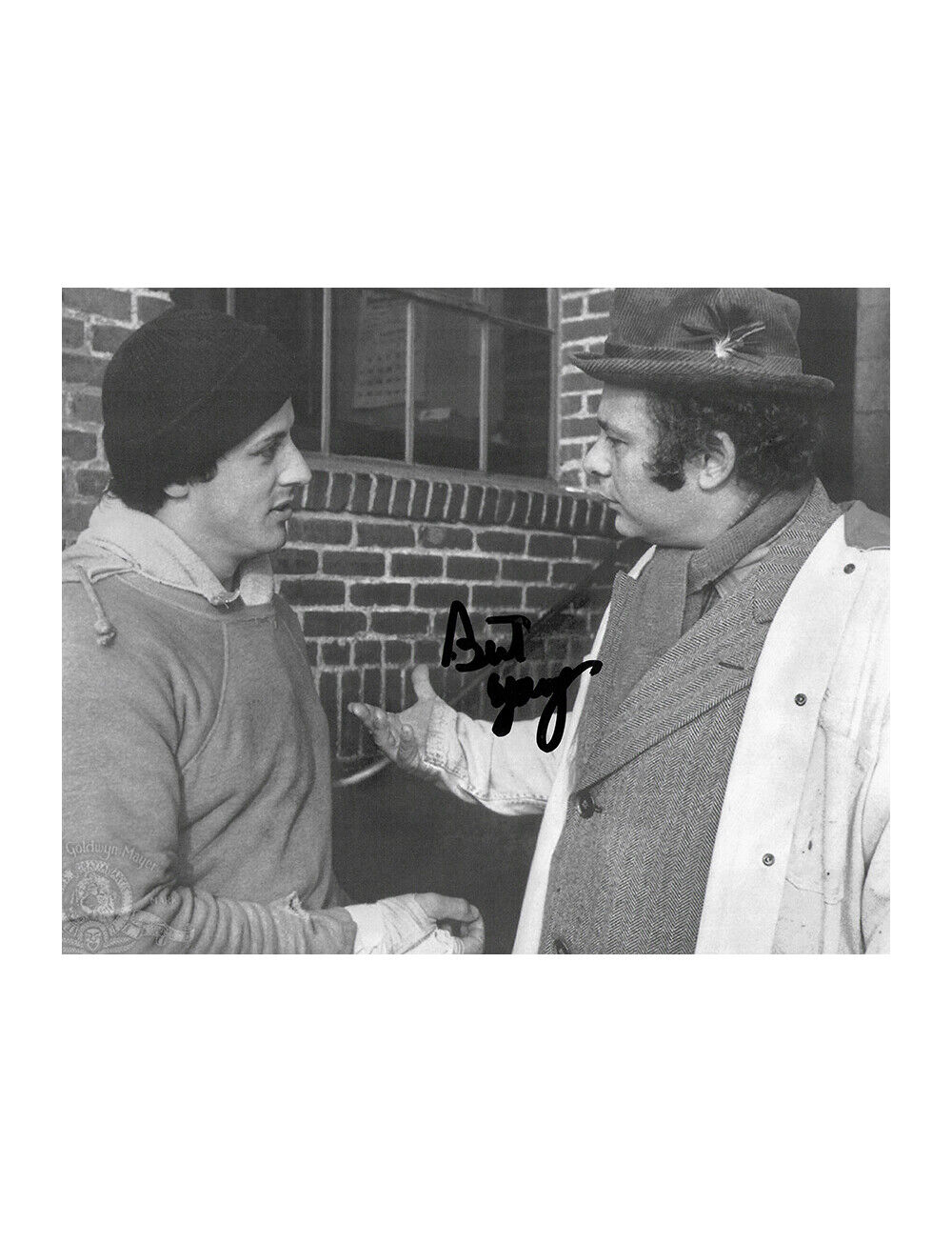 10x8 Rocky Print Signed By Burt Young 100% + COA