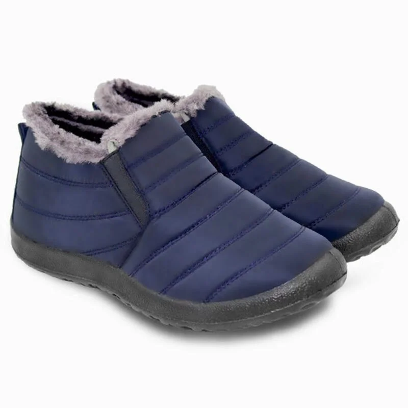 Qengg Men Boots Snow Fashion Men's Sneaker Male Winter Shoes For Men Warm Ankle Boots Waterproof Men Shoe Footwear Men's Work Shoes