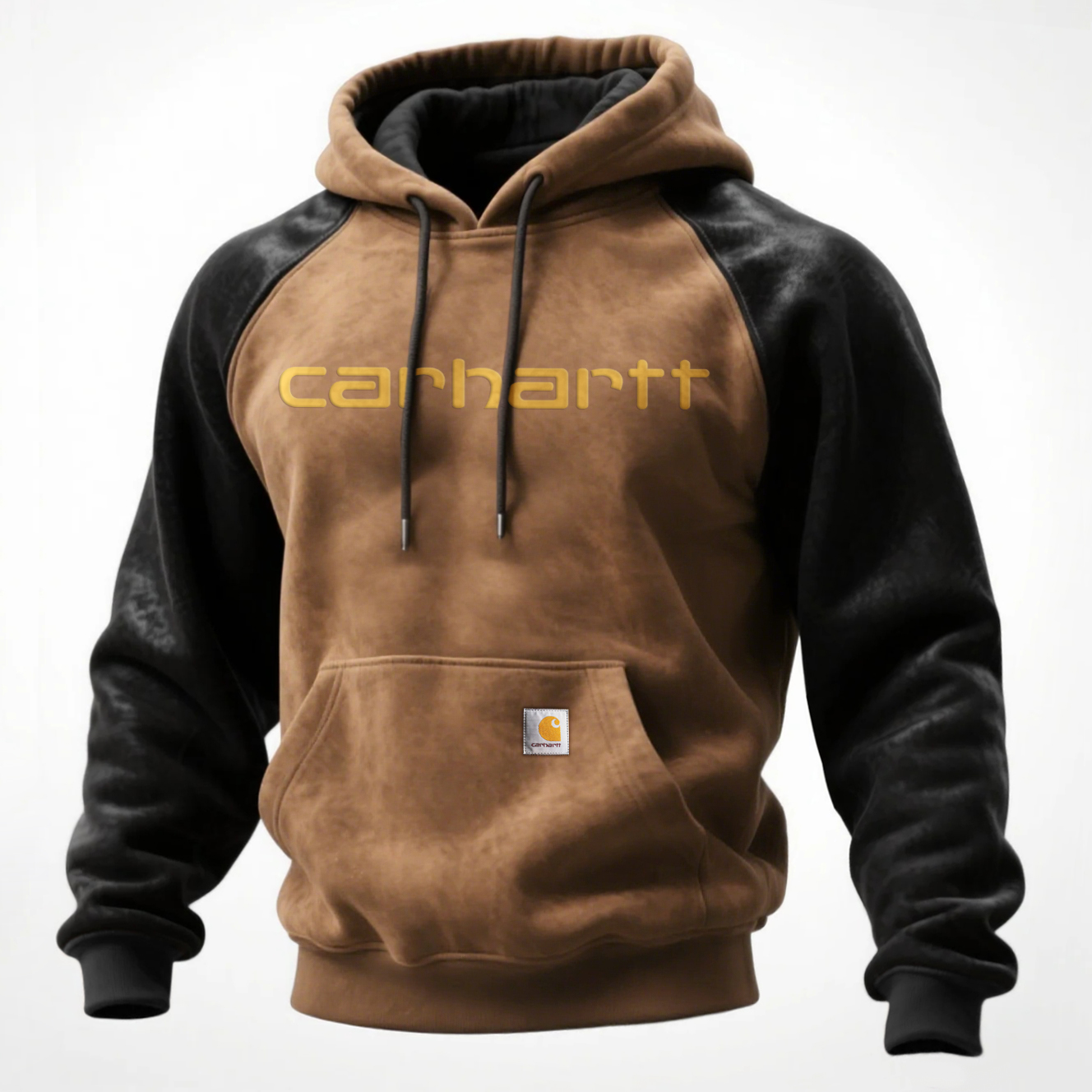 'Carhartt' Outdoor men's casual contrast stitching raglan sleeve hooded sweatshirt retro western sweatshirt