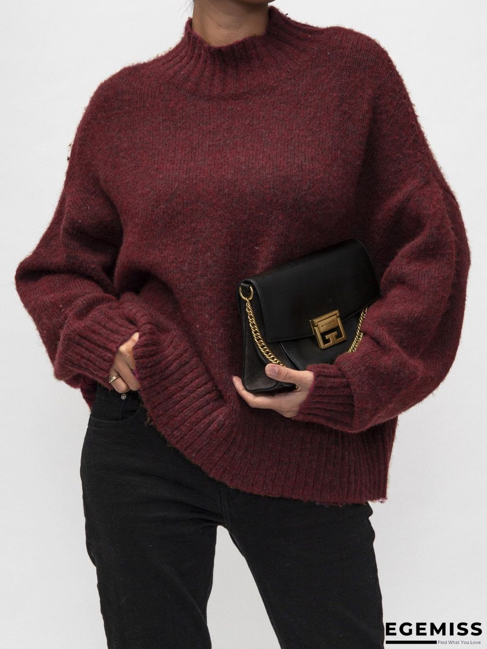 Brown Knitted Sweater | EGEMISS
