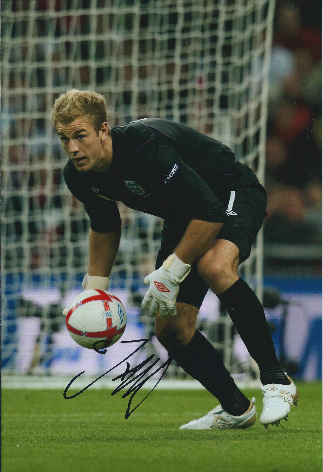 Joe HART Signed Autograph 12x8 Photo Poster painting AFTAL COA England Goalkeeper World Cup 2014