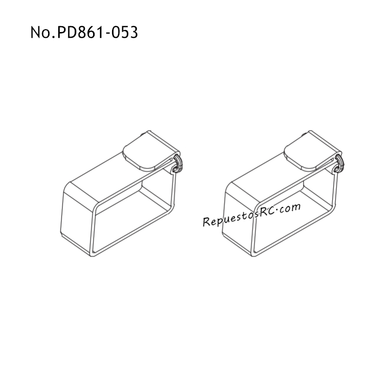 PD RACING TR10 Piezas para Juguetes RC Cinturones con Bater&iacute;a PD861-053