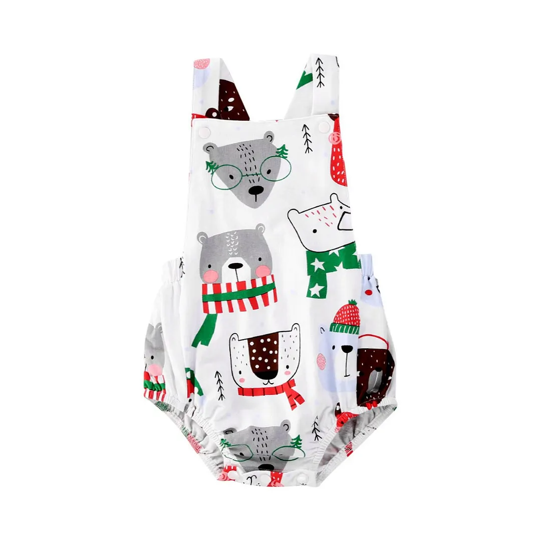 Newborn Kids Baby Girls Boys Sleeveless Romper Animals Jumpsuit Playsuit Sunsuit One-Pieces Summer Clothes Outfits 0-18 M