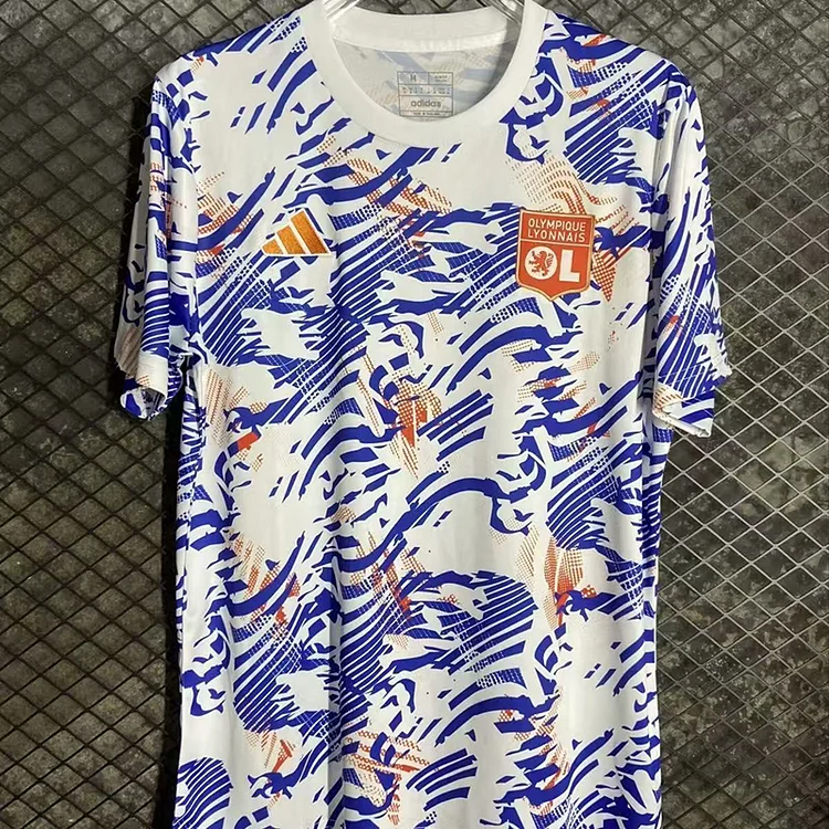 24-25 Lyon pre-match training football shirt