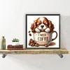Diamond Painting -DIY Full Round Drill Coffee Puppy