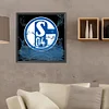 Wasser Fu&szlig;ball Schalke 04 - Rund Diamant Malerei - 40*40CM