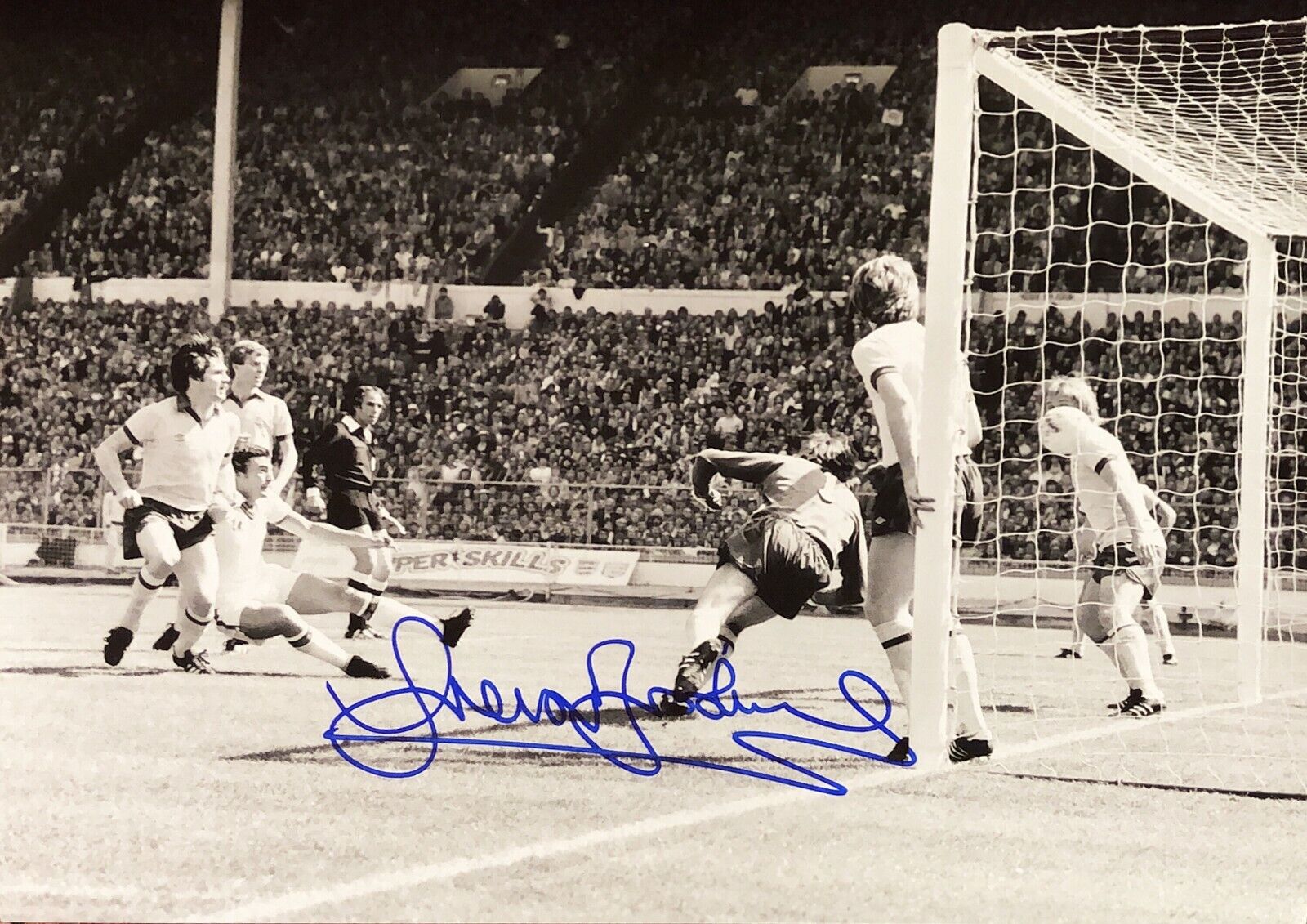 TREVOR BROOKING SIGNED WEST HAM UNITED 16X12 Photo Poster painting FA CUP FINAL WITH COA PROOF