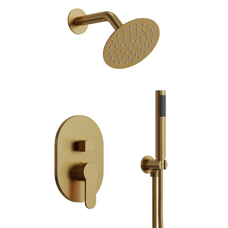 EVERSTEIN Dual-Function Shower System in Brushed Gold SFS-1162-GD6