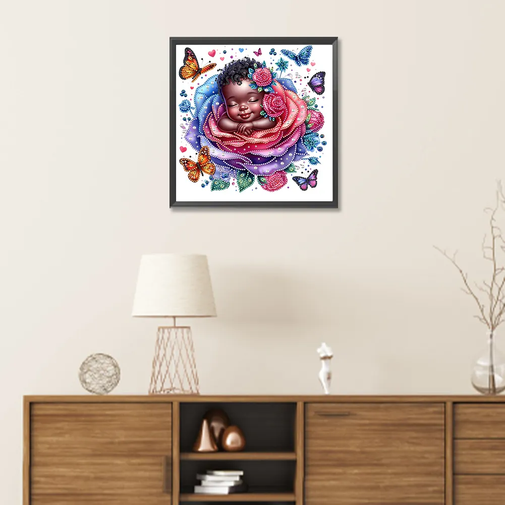 Diamond Painting - Partial Special Shaped Drill - Rose Child(Canvas|30*30cm)