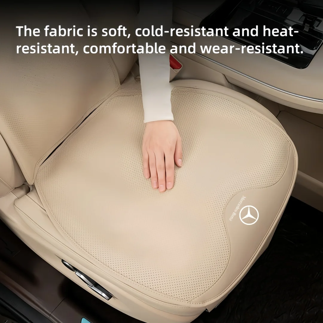 Perforated Nappa Leather Car Seat Cushion Four Seasons Seat Cushion Cover Breathable Seat Cover(Customized car models)