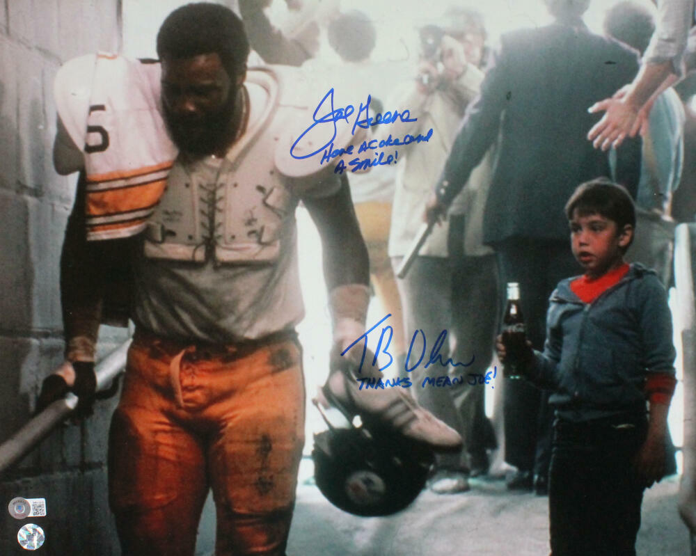 Joe Greene Autographed 16x20 Coke Photo Poster painting w/ Have a Coke and a Smile