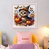 Halloween Pumpkin Owl-14CT Counted Cross Stitch 40*40cm/15.75*15.75in