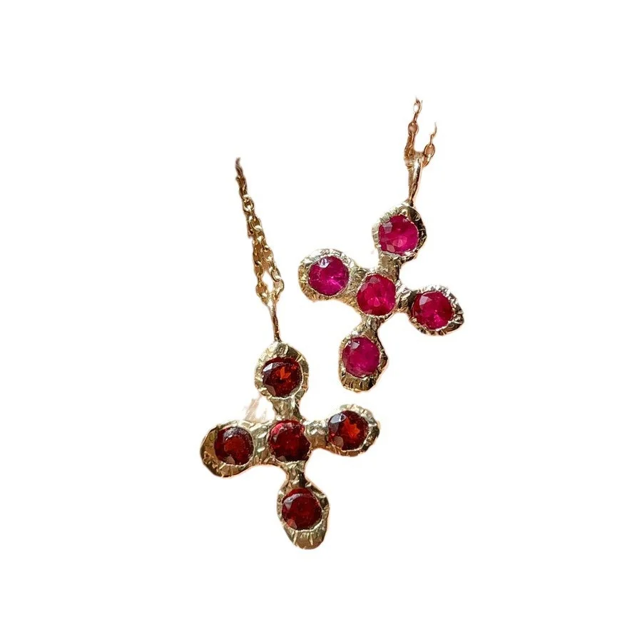 Women's Crystal Cross Pendant Necklace