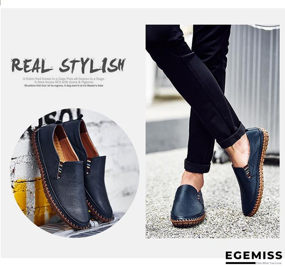 Leather Men Shoes Slip On Shoes Leather Loafers Mens Moccasins Shoes Italian Designer Shoes | EGEMISS