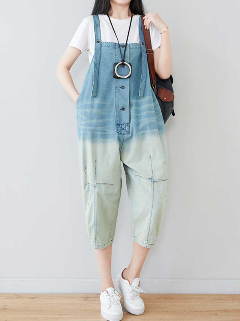 Don't Hate Me Denim Overall Dungarees