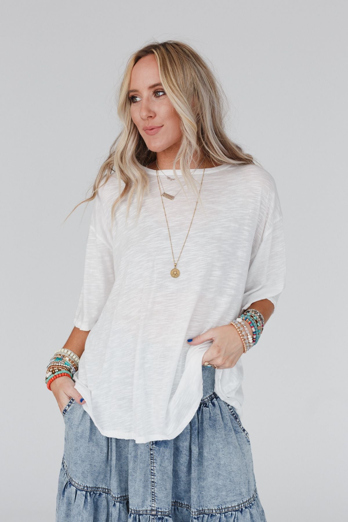 The Nest Your Favorite Slub Tee Shirt - Natural