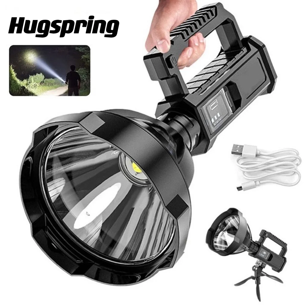 Rechargeable Handheld Spotlight Flashlight 90000 High Lumens