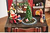 Country Painted Treasure Box Christmas Scene Music Box Christmas Tree