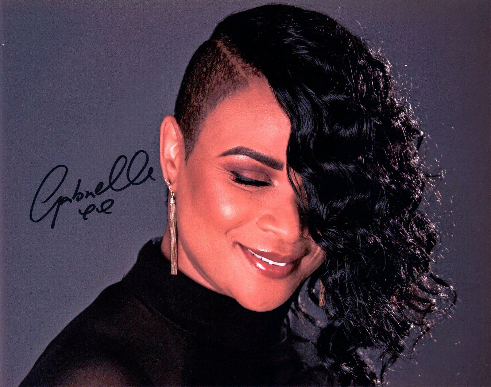 Original Signed Photo Poster painting of Gabrielle 10x8 + COA