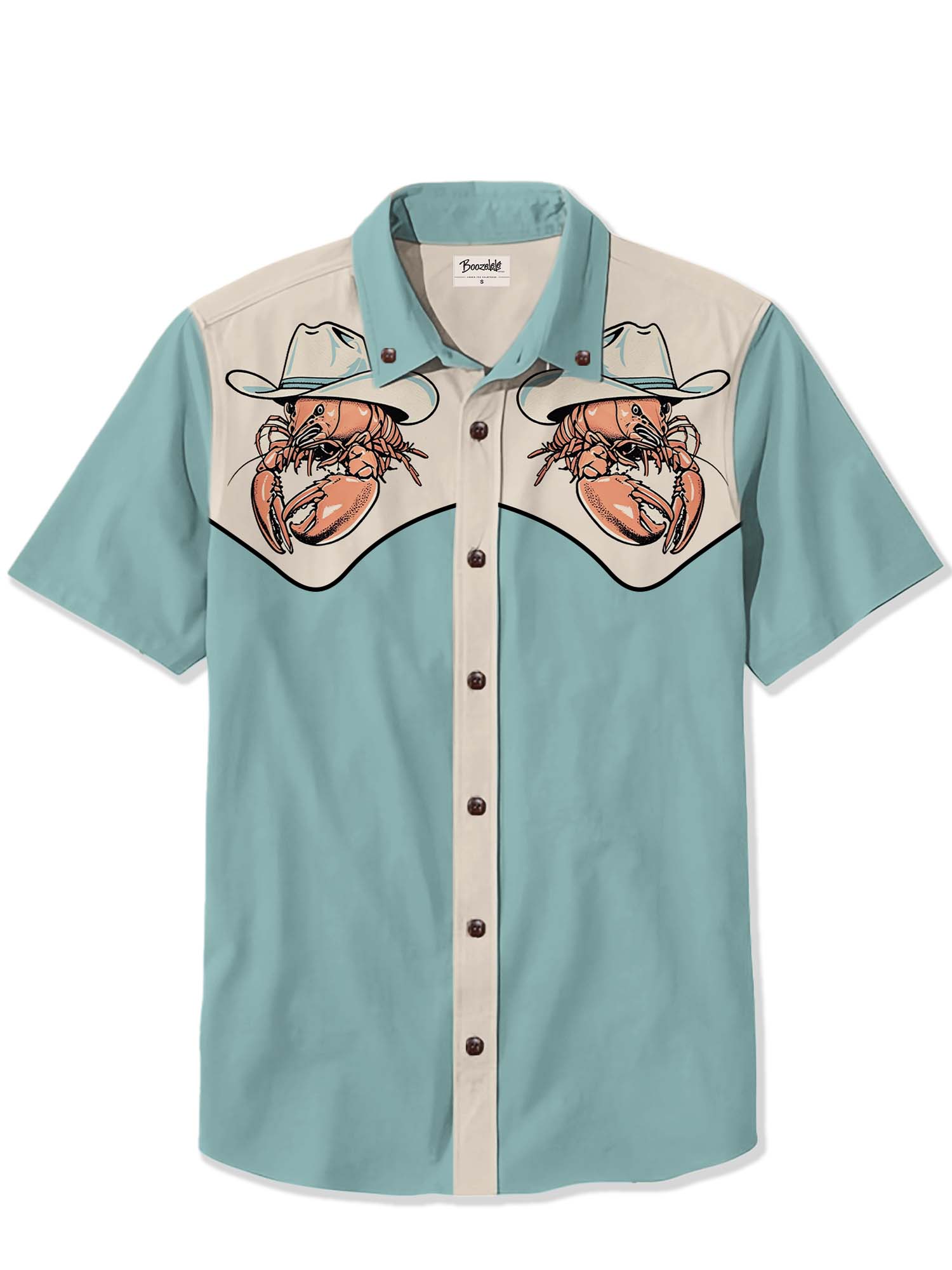 Western Lobster Cowboy - 100% Cotton Shirt