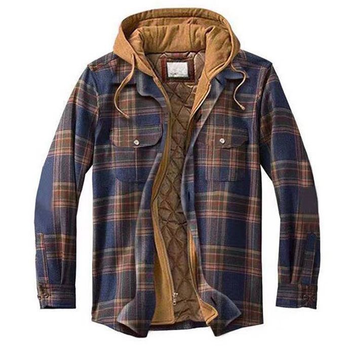 Flannel Hooded Jacket