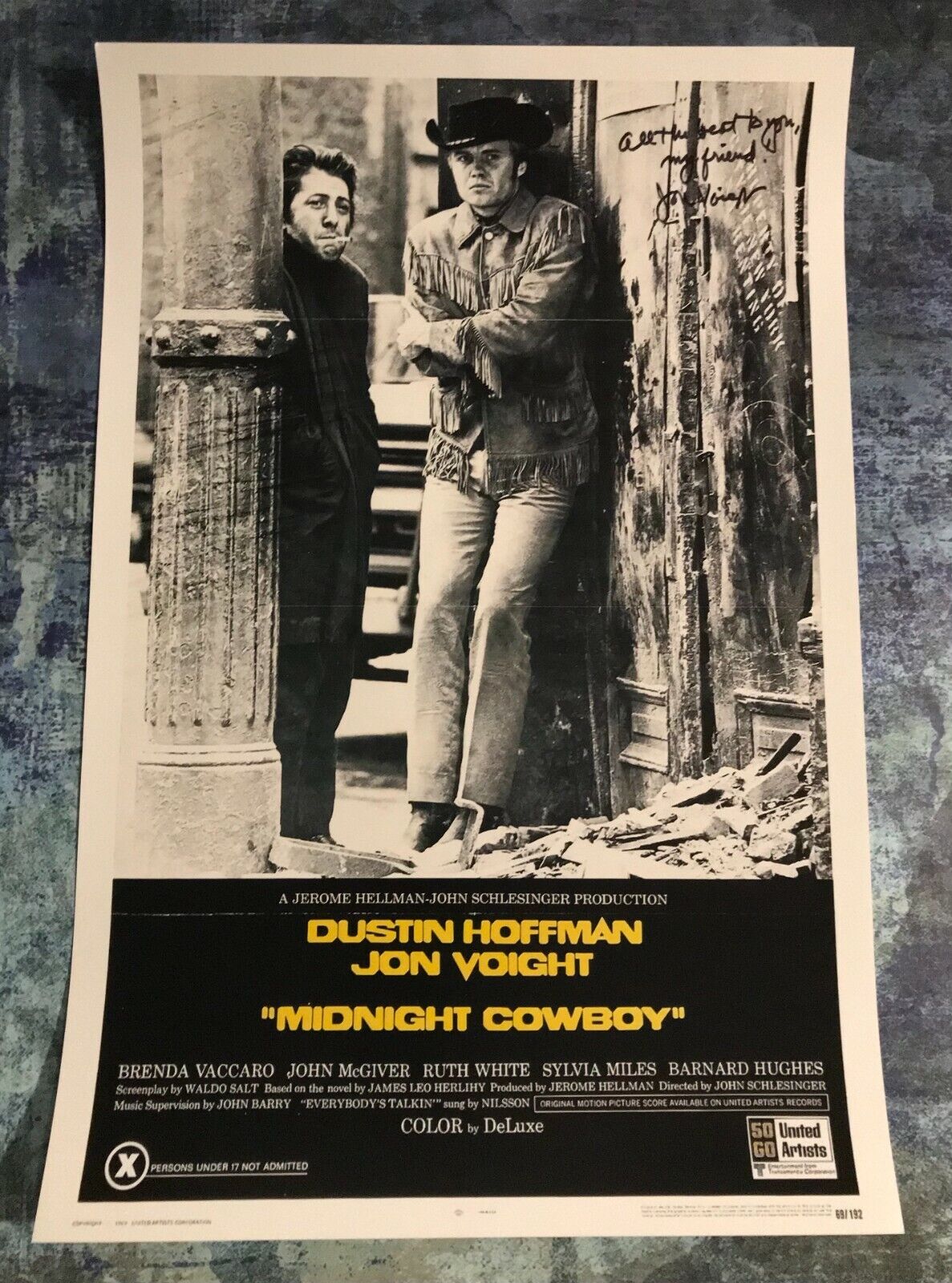 GFA Midnight Cowboy '69 Joe Buck * JON VOIGHT * Signed Movie 12x18 Photo Poster painting J4 COA