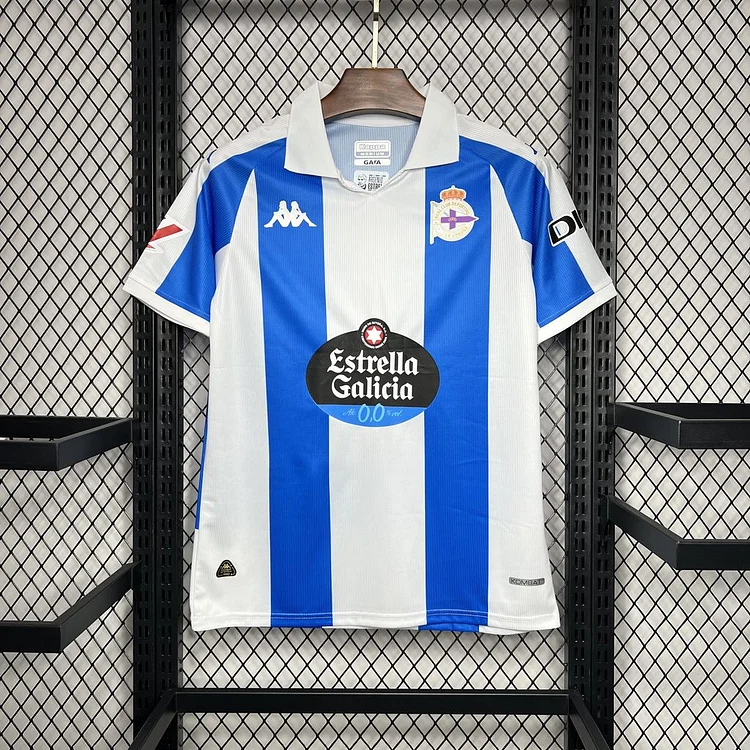 2024-2025 Deportivo La Coruna Home Football Jersey