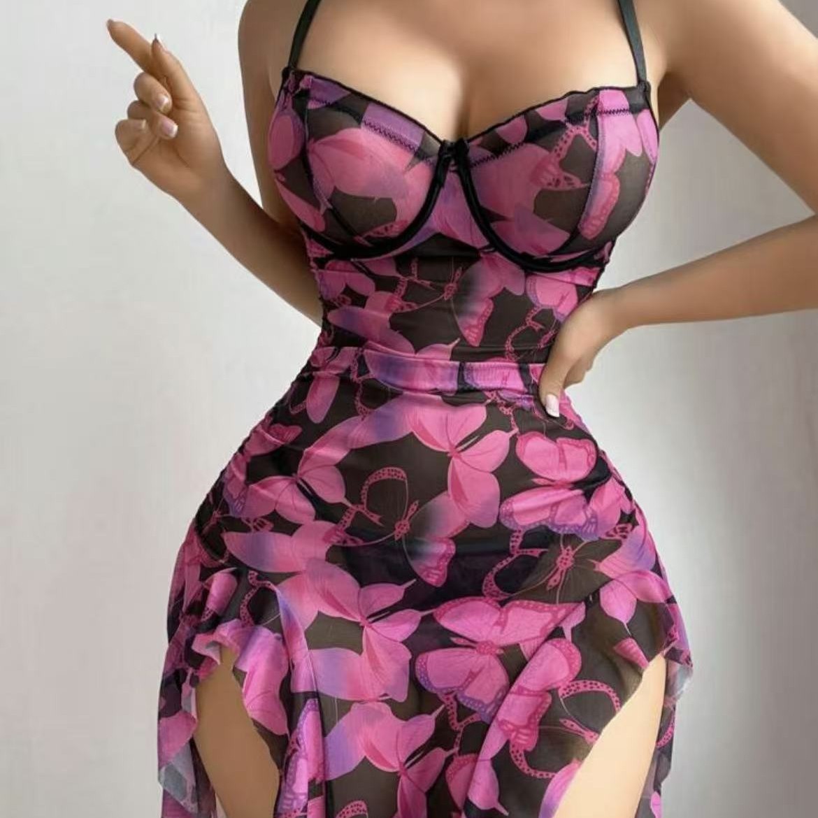 Lovingerie - Hot Girl Butterfly Print Dress