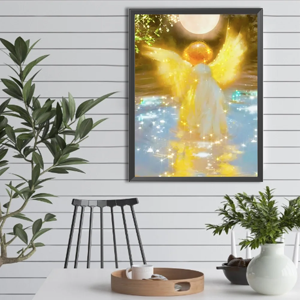 Full Round Diamond Painting 30*40cm - Water Angel