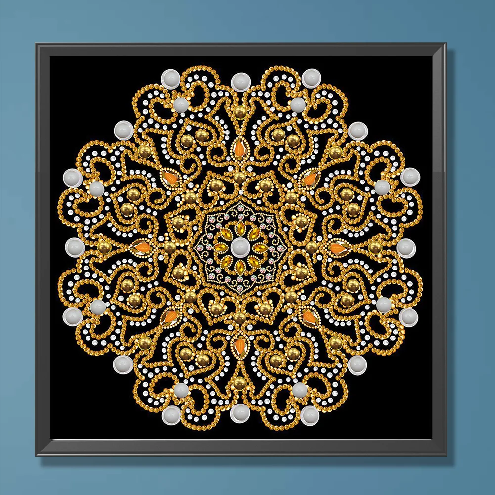 Diamond Painting - Partial Special Shaped Drill - Mandala(Canvas|30*30cm)