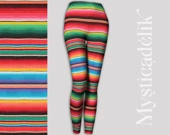 Pornhint Leggings Blanket Mexicain- Active Wear, Workout ,yoga Gym Clothing, Psy Trance Goa-Festival