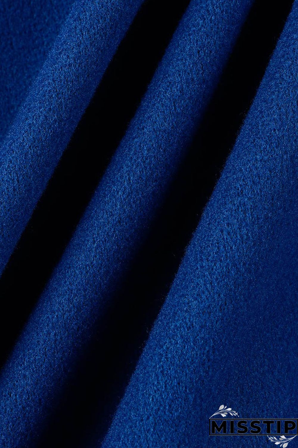 Blue Casual Letter Patchwork Contrast Turn-back Collar Outerwear