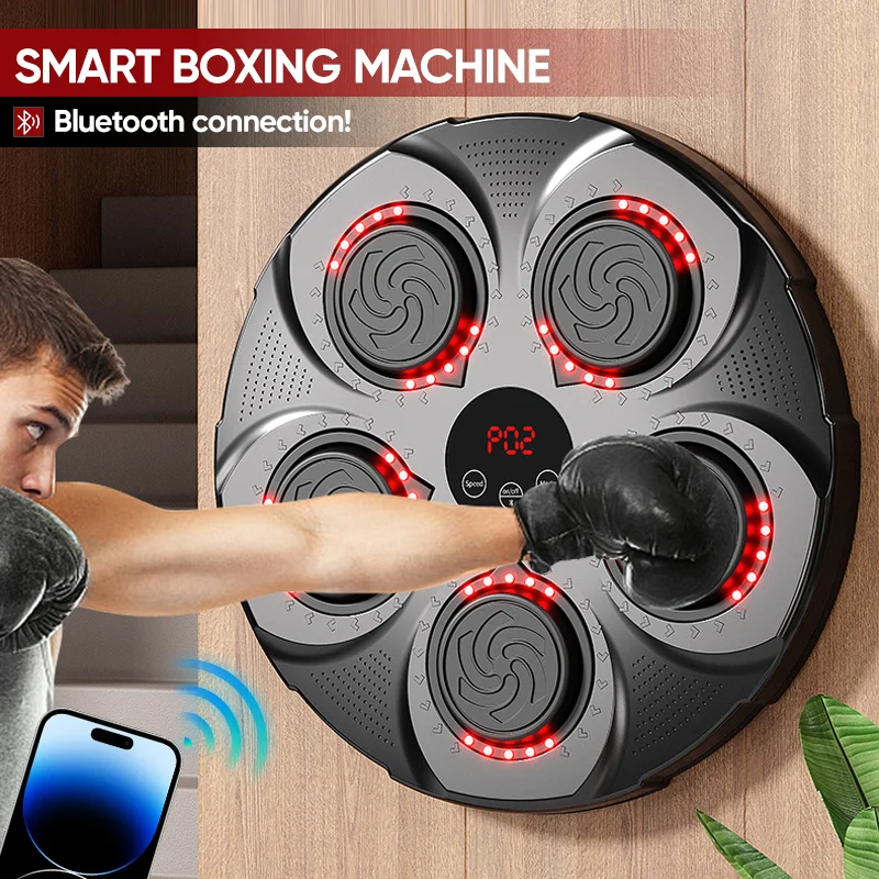 Boxing Machine, Smart Boxing Music Machine with Gloves and Phone